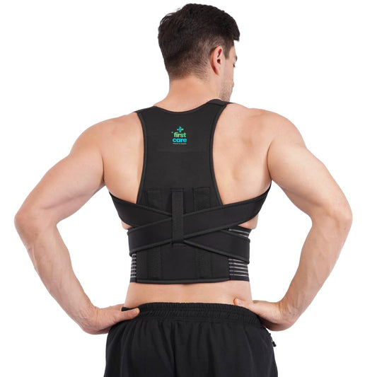 Posture Corrector Belt for Men & Women | Back & Shoulder Support Brace for Pain Relief | Adjustable, Breathable Back Straightener | Wear Under Clothes | Universal Fit | Made in India | 1 Year Warranty