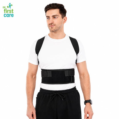Posture Corrector Belt for Men & Women | Back & Shoulder Support Brace for Pain Relief | Adjustable, Breathable Back Straightener | Wear Under Clothes | Universal Fit | Made in India | 1 Year Warranty